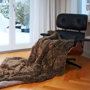 Carma Plaid Webpelz Awassi taupe