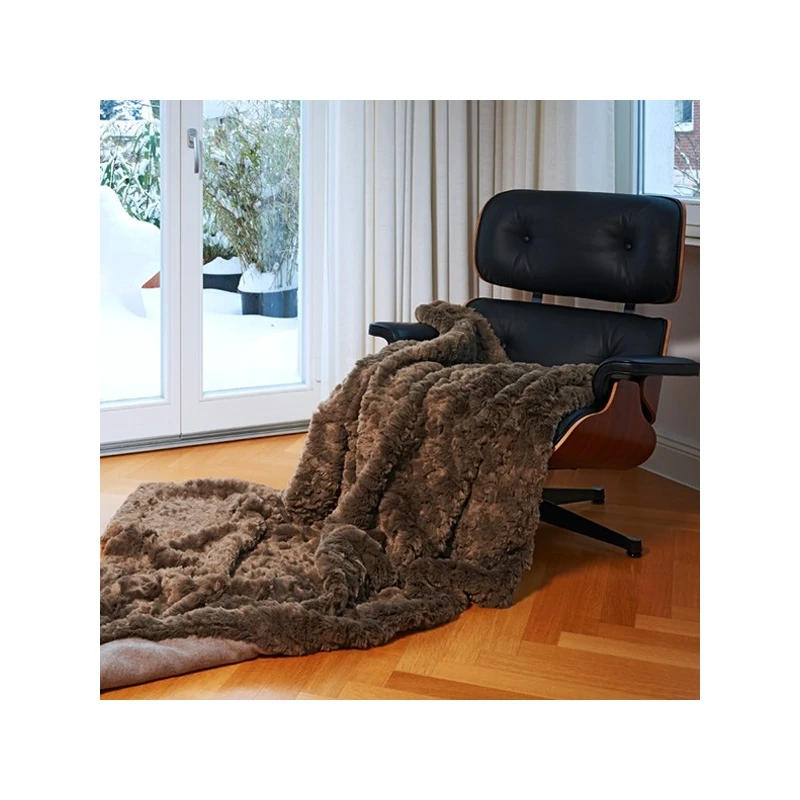 Carma Plaid Webpelz Awassi taupe