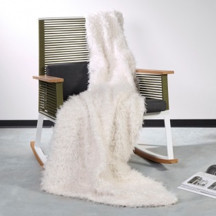 Carma Plaid Webfell Frisé white