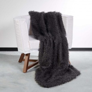 Carma Plaid Webfell Frisé grey