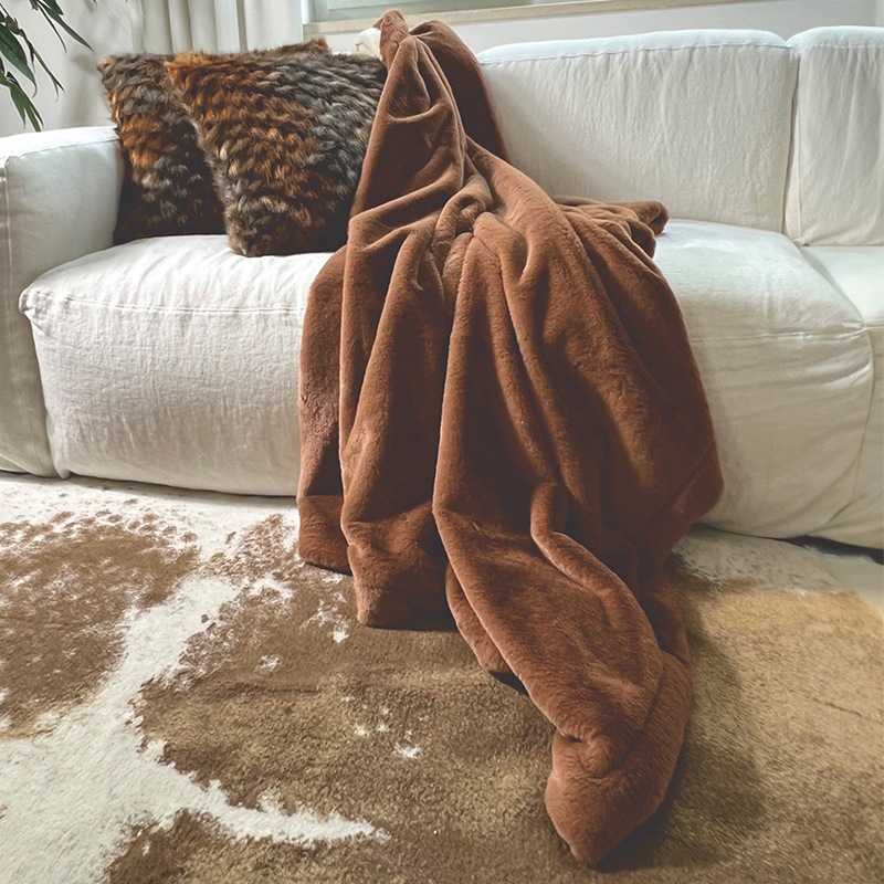 Carma Plaid Tender brandy