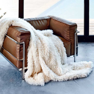 Carma Plaid Tibetlamm ivory