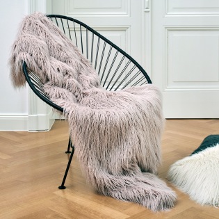 Carma Plaid Webpelz Yeti rosé