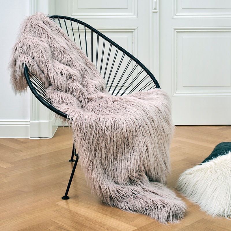 Carma Plaid Webpelz Yeti rosé