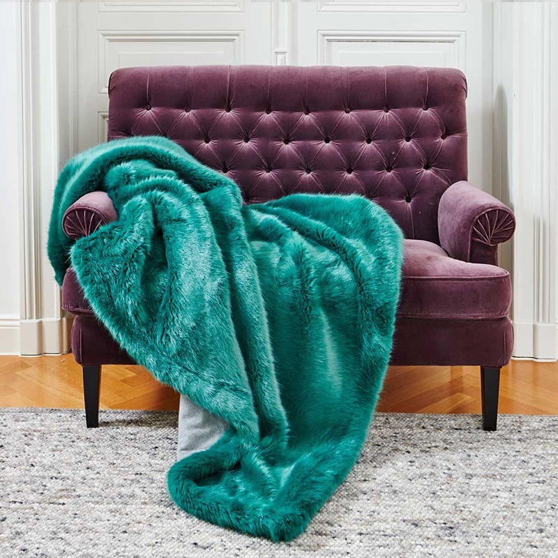 Carma Plaid Webpelz Seagreen